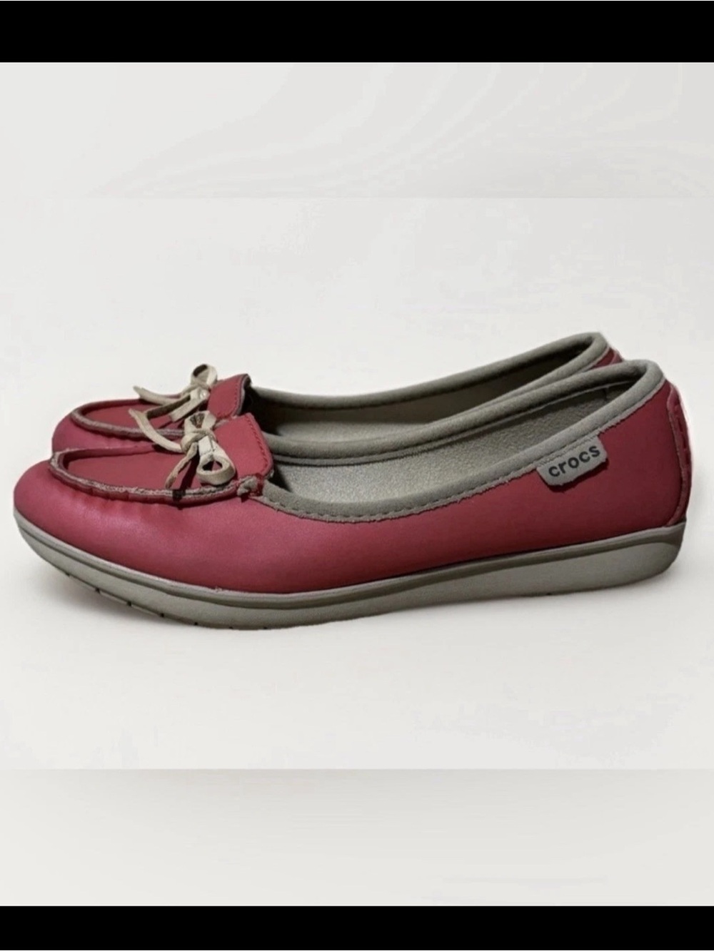 Crocs Women's 6 Wrap Colorlite Ballet Flats Boat Slip On Water Shoes Loafer
